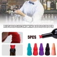 thumbnail image 1 of Meitianfacai Multicolore 5 Pcs Bouchons de Vin Bouchon de Bouteille pour Bouteilles de Vin, Outil de Bar Réutilisable Bouchon de Bouteille de Vin en Silicone Bouchon de Boisson Bouchon de Bouteille de Vin, 1 of 7