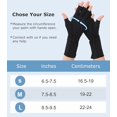 thumbnail image 2 of Gants de Compression NURCOM pour l'Arthrite, Gants de Compression pour le Soulagement de la Douleur Rhumatoïde pour Femmes et Hommes, Gants de Circulation Sans Doigts de Qualité Supérieure pour l'Arthrite et la Douleur Articulaire, l'Enflure, la Tendinite, 1 Paire Noir m, 2 of 7