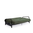 thumbnail image 3 of Cleo Black Metal Arm Full Size Futon Frame with 6” Thermobonded High Density Polyester Fill Mattress, 3 of 8