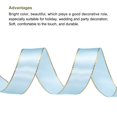 thumbnail image 3 of Unique Bargains 1 Inch 50 Yard Wide Satin Ribbon with Gold Edges Grosgrain Fabric Ribbon for Gift Wrapping, Light Blue, 3 of 7