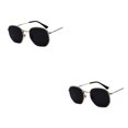 thumbnail image 1 of relayinert Fashionable Polarized Lens Small Square For Trendy Style Materials Silver black gray C1 2Set, 1 of 6