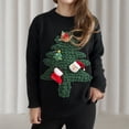 thumbnail image 1 of TIMIFIS Chandail de Noël pour Femmes à Imprimé Graphique, Manches Longues, Col Rond, Chandail Tricoté Léger, Chandail Décontracté d'Automne, Chandails des Fêtes, 1 of 4