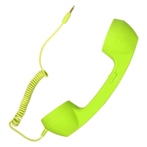 Chanana Vintage Retro Telephone Handset, Cell Phone Receiver Microphone for Cellphone Smartphone, 3.5 mm Socket