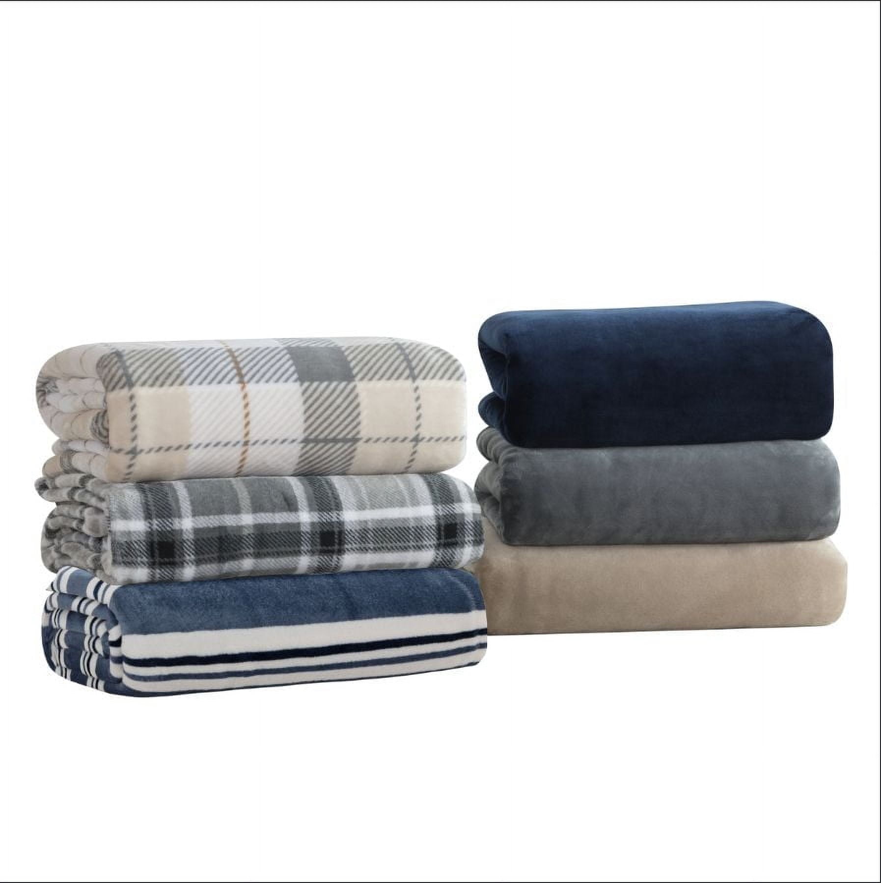 Mainstays Plush Blanket Brown DQ