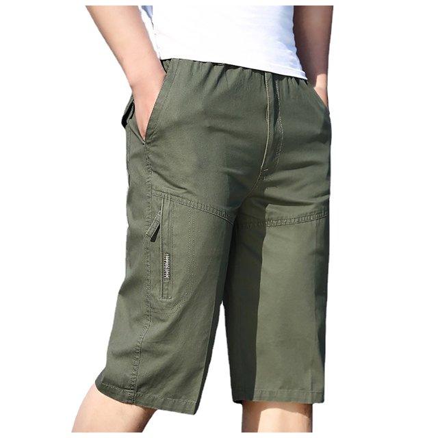 Diufon Men's Athletic Shorts Drawstring Waisted Outdoor Sport Shorts Spring Summer Hiking Shorts with Pockets