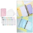 thumbnail image 4 of fastboy PU Leather Notebook Binder Clear Binder Pockets Budget Envelope Pink, 4 of 5
