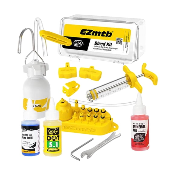 S SERENABLE Hydraulic Brake Mineral Oil Bleed Tools Kit Tools Only