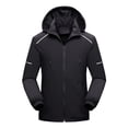 thumbnail image 1 of Men's Detachable Cap Waterproof, Dirt-proof, Wind-proof, Tear-resistant Zipper Casual Warm Jacket, 1 of 8