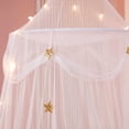 thumbnail image 4 of Vaidha Lit pour Filles Rideaux de Lit Ronds en Dentelle Dôme Élégant en Dentelle Baldaquin Princesse Moustiquaire de Lit Chambre Décor Intérieur Extérieur pour Filles Garçons Adultes, 4 of 6