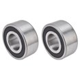 thumbnail image 2 of 2Pcs Double Row Ball Bearing Steel Ball Bearings Double Shielded Flange for Planetary Reducer, 2 of 8