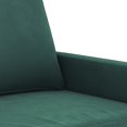 thumbnail image 3 of vidaXL 2 Piece Sofa Set with Cushions Dark Green Velvet, 3 of 4