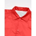 thumbnail image 3 of Augusta Sportswear Mens Nylon Coachs Jacket/Lined, L, Red, 3 of 5