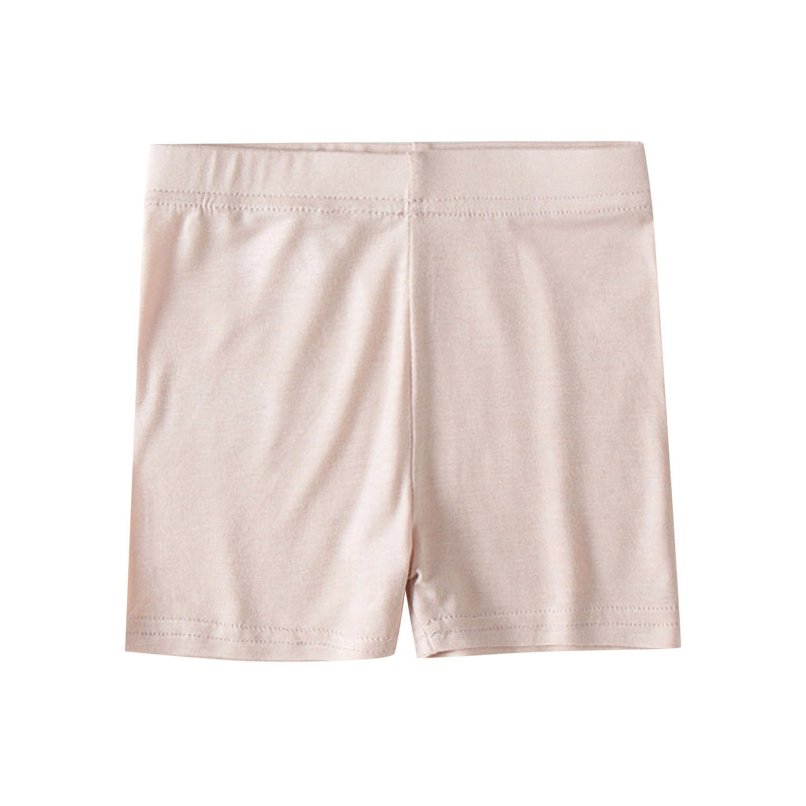 Kids Girls Dance Shorts Solid Color Breathable Bike Shorts PK2 10-12 Years