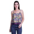 thumbnail image 4 of Moomaya Camisole Courte à Bretelles Spaghetti Imprimée pour Femmes, Hauts d'Été, 4 of 5