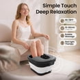 thumbnail image 2 of MaxKare Collapsible Foot Spa Bath Massager with Heat, Digital Display Remote Control, 6 Large Massage Rollers, Black, 2 of 9