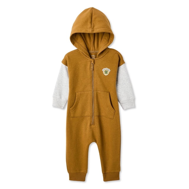 George Baby Boys' Fleece Fooler Romper