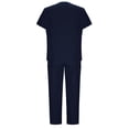 thumbnail image 2 of UPPADA Sarraus pour Femmes Ensemble de Sarrau Jogger Extensible avec Hauts de Sarrau à Col en V Régulier avec Poches Pantalon Jogger à Taille de Yoga Uniformes d'Infirmière Ensembles de Sarraus Médicaux Unis Bleu Marine,m, 2 of 5