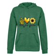 thumbnail image 3 of Rbaofujie Chandails d'Automne Chandails d'Hiver pour Femmes Chandail à Manches Longues Imprimé Col Rond Chandail à Capuche Vert Chandails à Capuche et Chandails Mode pour Femmes, 3 of 5