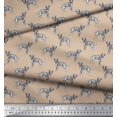 thumbnail image 2 of Soimoi Polyester Crepe Fabric Dalmatian Dog Fabric Prints by Yard 42 Inch Wide, 2 of 3