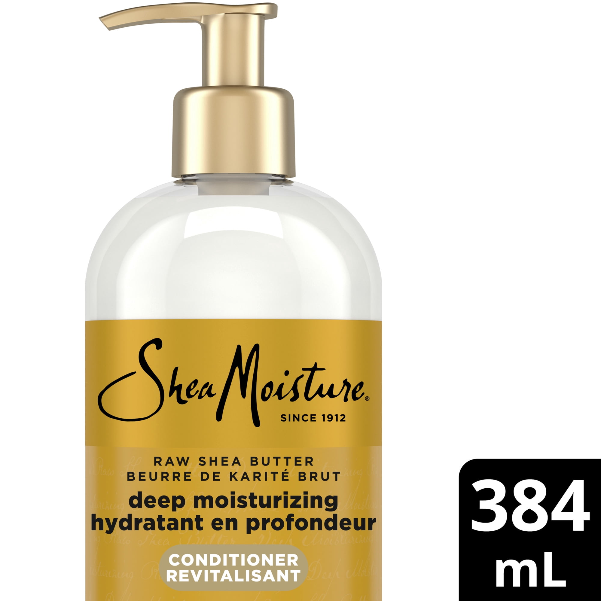 SheaMoisture Revitalisant Hydratant en Profondeur Beurre de Karité Brut pour Cheveux Secs, 384 ml