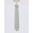 thumbnail image 2 of INSPIRE CHIC Men's Self-Tied Solid Color Formal Slim Ties Light Gray, 2 of 5