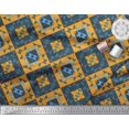 thumbnail image 3 of Soimoi Orange Rayon Fabric Check & Geometric Print Fabric by the Yard 56 Inch Wide, 3 of 5