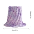 thumbnail image 3 of Dvkptbk Couverture Jetée Blanche, Couverture en Peluche de Couleur Unie Couverture Couverture de Canapé Housse de Couverture Couverture de Lit Couverture de Queue, 3 of 5