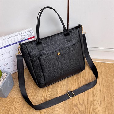 Fashion Women Shoulder Bag New PU Leather Large Capacity Tote Bag Simple Casual Crossbody Handbag Travel Shopping Bags