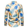 thumbnail image 3 of CEHVOM Mode Hommes Casual Slim Imprimé Manches Longues Chemises Top Chemisier Vente de Rabais, 3 of 3