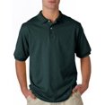 thumbnail image 4 of Hanes Cotton-Blend Men`s Jersey Polo, M, Deep Forest, 4 of 7