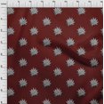 thumbnail image 3 of oneOone Polyester Lycra Fabric Leaves Block Print Fabric BTY 56 Inch Wide, 3 of 4