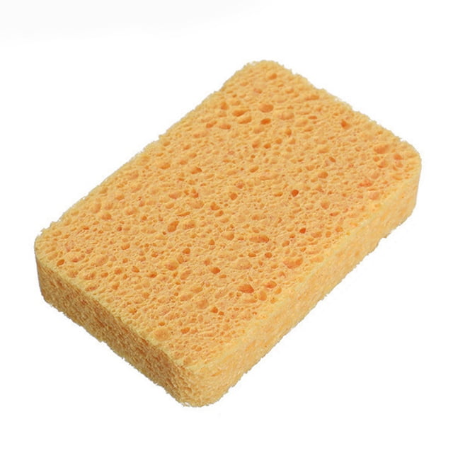 Tear-Resistant Sponges Kitchen Scrub Dish Sponge Scouring Pad,Non-Scratch Kitchen Cellulose Dishwashing Sponge,Reusable Scrub Sponge for Cleaning, Bathroom, Cars, Cut-Outs DIY