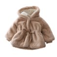 thumbnail image 2 of RXIRUCGD Manteau à Manches Longues pour Enfants à Col Rond, Bas à Manches Longues en Peluche ( Kaki, Taille : 1 An ), 2 of 6