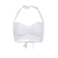thumbnail image 3 of Womens Fashion Sexy Multi Color Swimsuit Halter Ruched High Waist Bikini Tops, 3 of 9