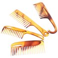 thumbnail image 1 of Miangastore 1 Set Plastic Hair Comb Men Hair Comb Wide Teeth Hair Comb Amber Hair Combs for Home, 1 of 8