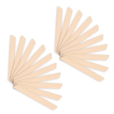 ESTINK Wooden Wax Applicator,20pcs Quadrangle Shape Wooden Wax Sticks Wax Spatulas Applicator Hair Removal Tool,Hair Removal Wooden Wax Stick