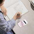 thumbnail image 4 of 8 Digit Standard Calculator with Large Display and Round Buttons | Basic Desktop Calculator with Quiet Sensitive Keys | Portable Math Calculator for Office Home School, 4 of 7