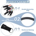 thumbnail image 3 of Uxcell Resistance Tube Bands, 50 lbs Stackable Single Resistance Band Exercise Band Stretch Band for Working Out Man Home, Black, 3 of 5