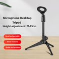 thumbnail image 4 of Support de Bureau pour Microphone à 3 Pieds, Support Ajustable pour Micros Filaires Ou Sans Fil, Comprend un Support de Lumière de Remplissage et des Accessoires, 4 of 8