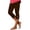 Brown, variant on Aboser Women Tummy Control Capri Leggings Soft High Waisted Yoga Pants Slim Fit Keyhole Capris Athletic Running Workout Leggings 2025 Summer Beach Outfits