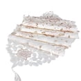 thumbnail image 1 of White Table Runner Vintage Embroidered Lace Doilies Mat Wedding Party Home Decor, 1 of 8