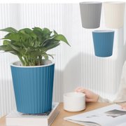 Wzzjkit Plant Pots Indoor with Automatic Water Absorbing - Flower Pots for Indoor Planter - Plastic Planters - Ideal for Stocking Stuffers or Home Holiday Decorations