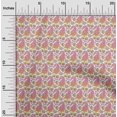 thumbnail image 1 of oneOone Georgette Viscose Fabric Leaves|Floral & Paisley Block Decor Fabric Printed BTY 42 Inch Wide, 1 of 4
