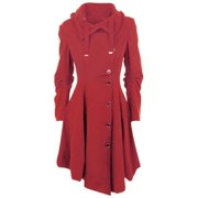 XZNGL Women Jacket Winter Women Faux Wool Warm Slim Coat Jacket Thick-Parka Overcoat Long Winter Outwear Long Winter Coat Winter Jacket Women Long Wool Coat