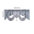 thumbnail image 3 of UsRHHA Solid Color Short Curtains, White Beige Gray Polyester Window Panels 140x45cm Through Rod, Household Curtains Window Treatment, 3 of 6