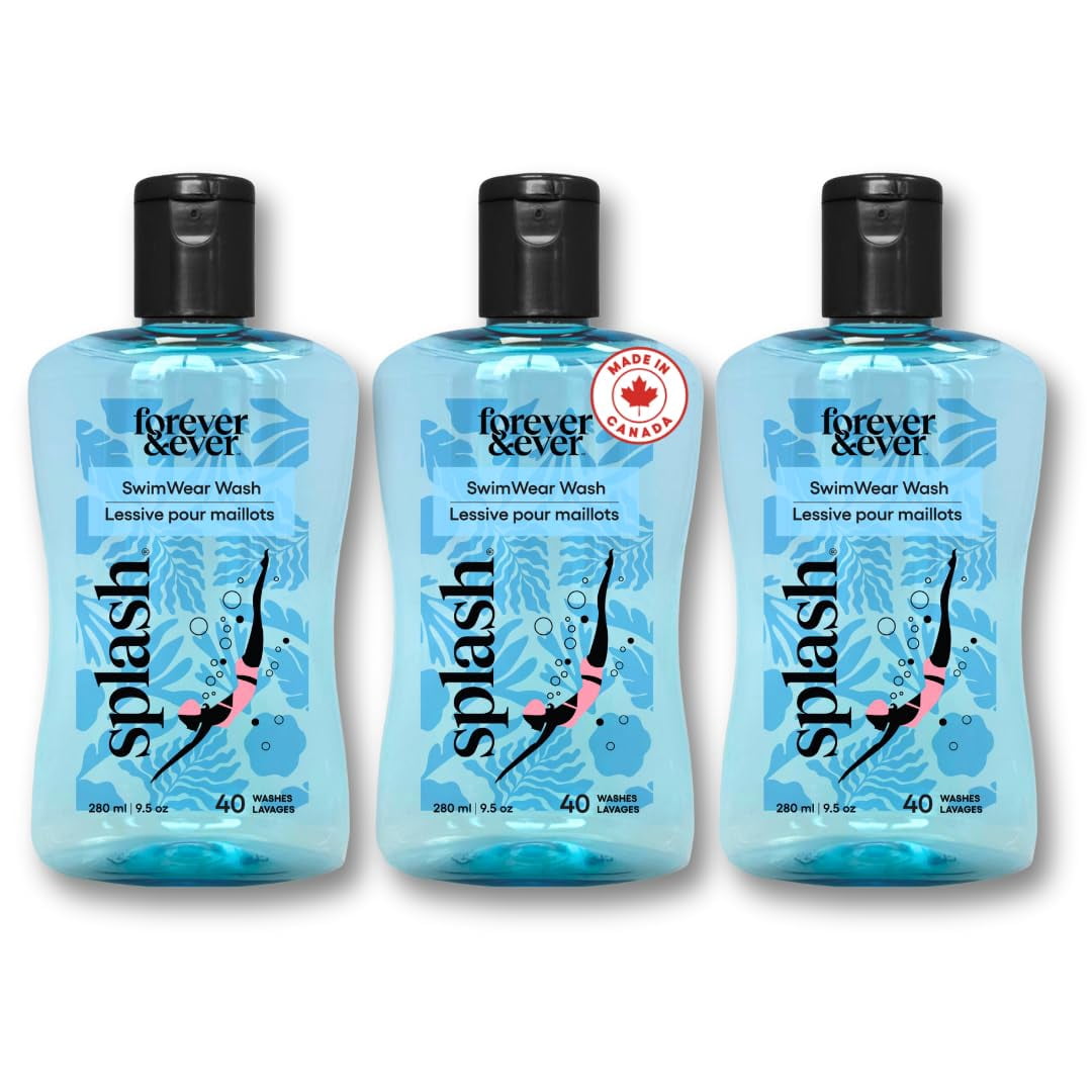 Splash Natural Laundry Detergent Made in Canada, Gentle for Sensitive Skin Laundry Detergent Liquid, Chlorine Neutralize