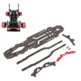 thumbnail image 3 of RC Chassis Suspension Frame Kit,Carbon Fiber Aluminum Upgrade Kit,1/10 RC Drift Car High Accuracy Accessory Replacement Parts, 3 of 8