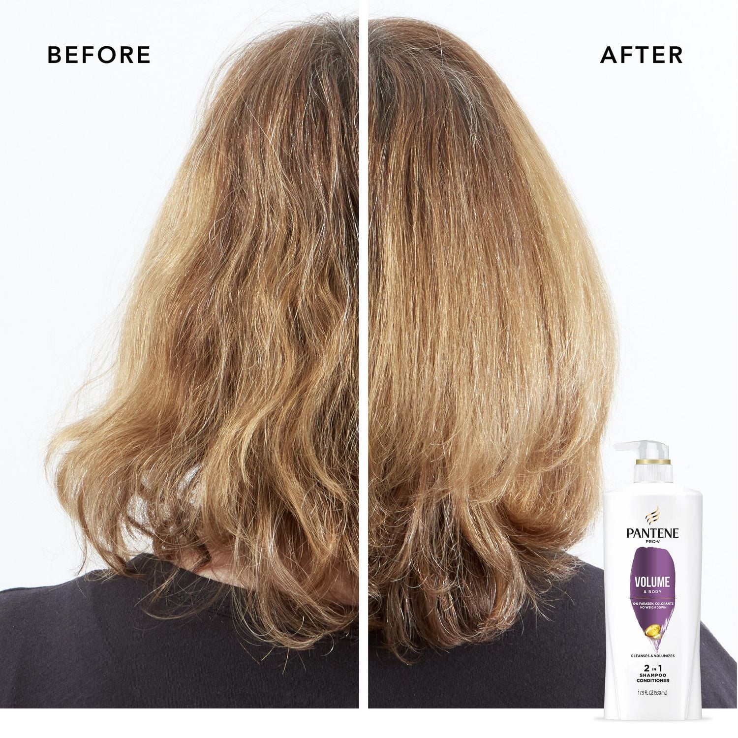 Pantene Volume et Corps Shampooing et Revitalisant 2 en 1