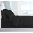 thumbnail image 1 of Swift Home Luxury Bedding Collection, Ultra-Soft Brushed Microfiber 4-Piece Bed Sheet Sets, Extremely Durable - Easy Fit - Wrinkle Resistant - (Includes 2 Bonus Pillowcases), Twin, Black, 1 of 4