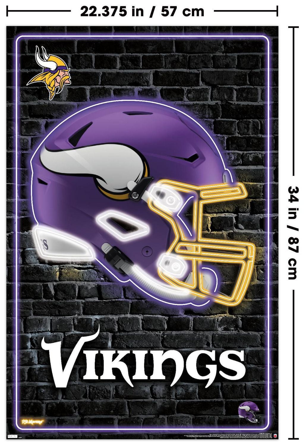 Casque NFL Minnesota Vikings - Neon 23